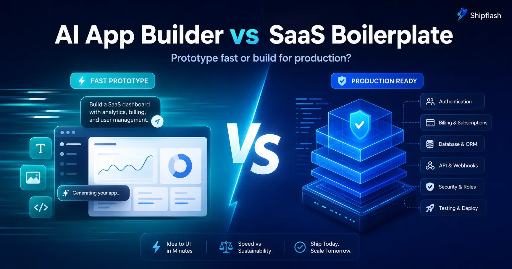 AI App Builder vs. SaaS Boilerplate