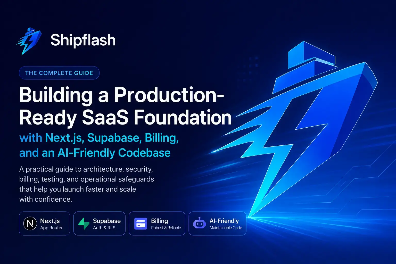 How to Build a Production-Ready SaaS Foundation with Next.js, Supabase, Billing, and an AI-Friendly Codebase